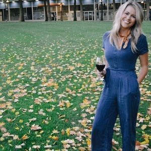 Chambray Denim Jumpsuit Romper